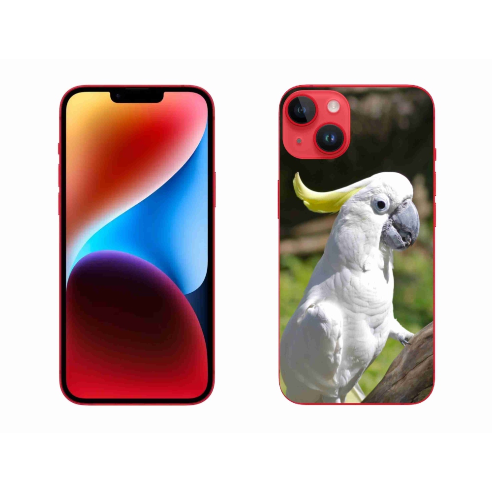 Gelový kryt mmCase na iPhone 14 Plus - papoušek kakadu 2