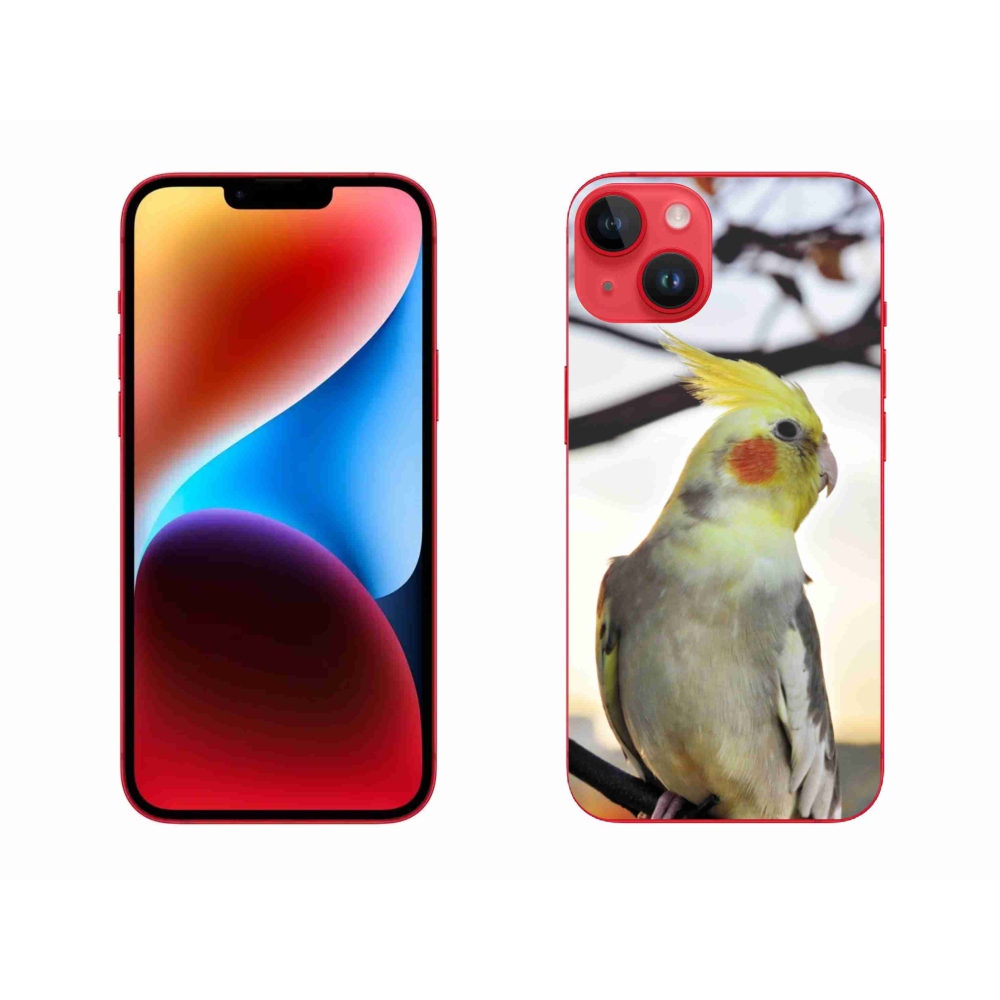 Gelový kryt mmCase na iPhone 14 Plus - papoušek korela