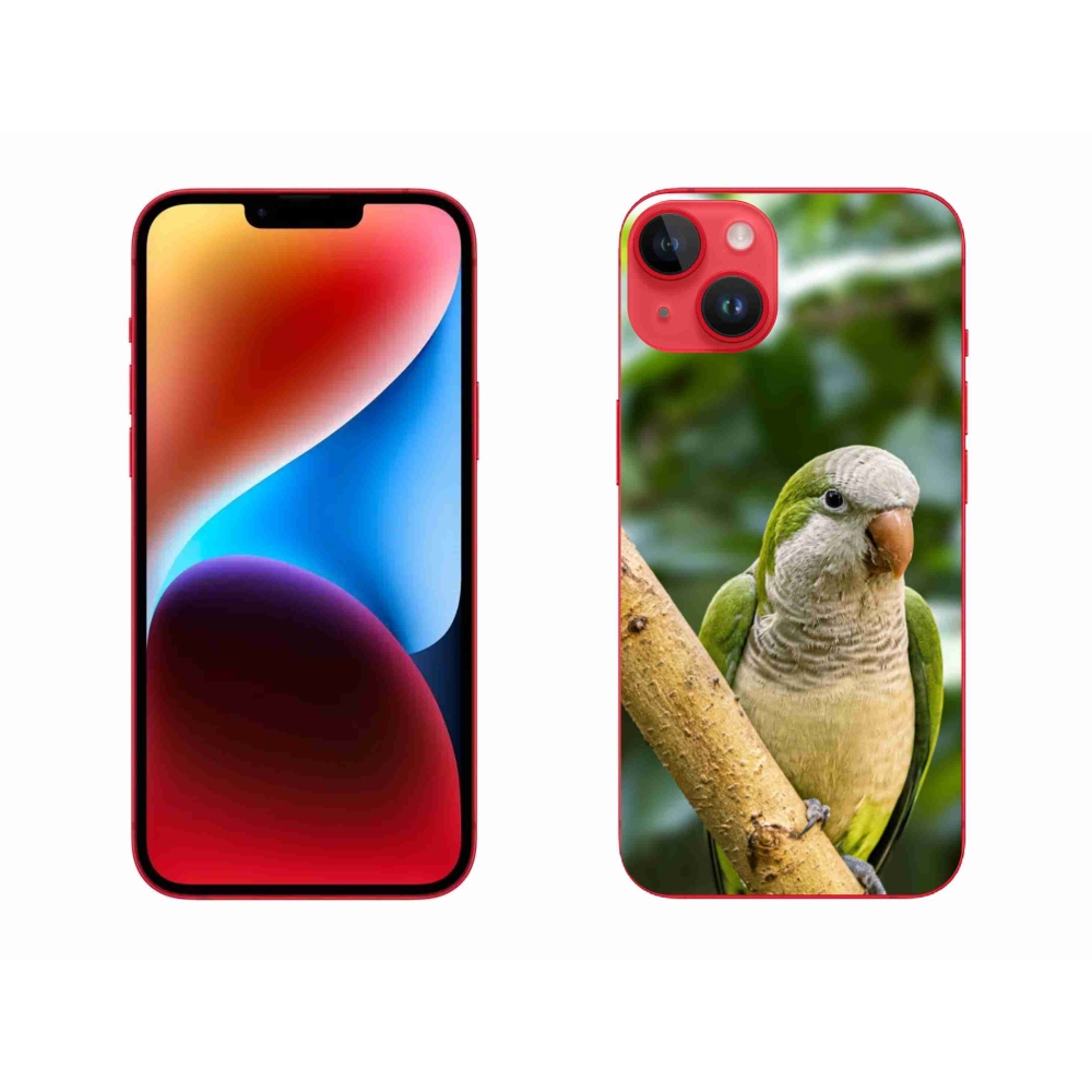 Gelový kryt mmCase na iPhone 14 Plus - papoušek mníšek
