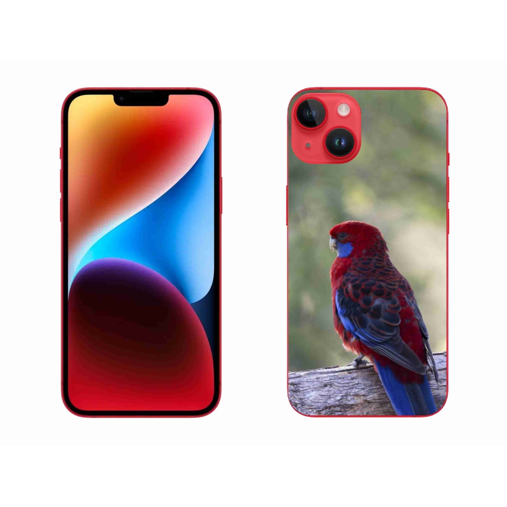 Gelový kryt mmCase na iPhone 14 Plus - papoušek rosela