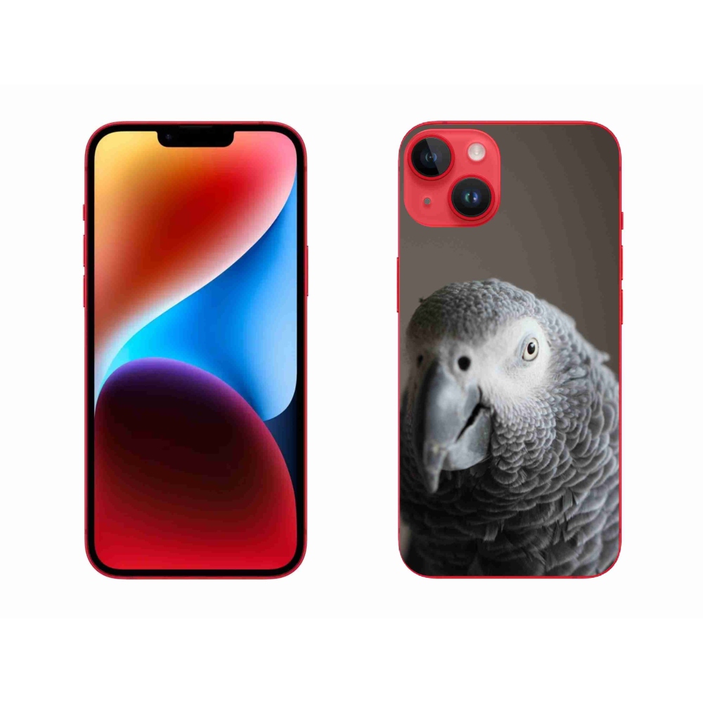 Gelový kryt mmCase na iPhone 14 Plus - papoušek žako 2