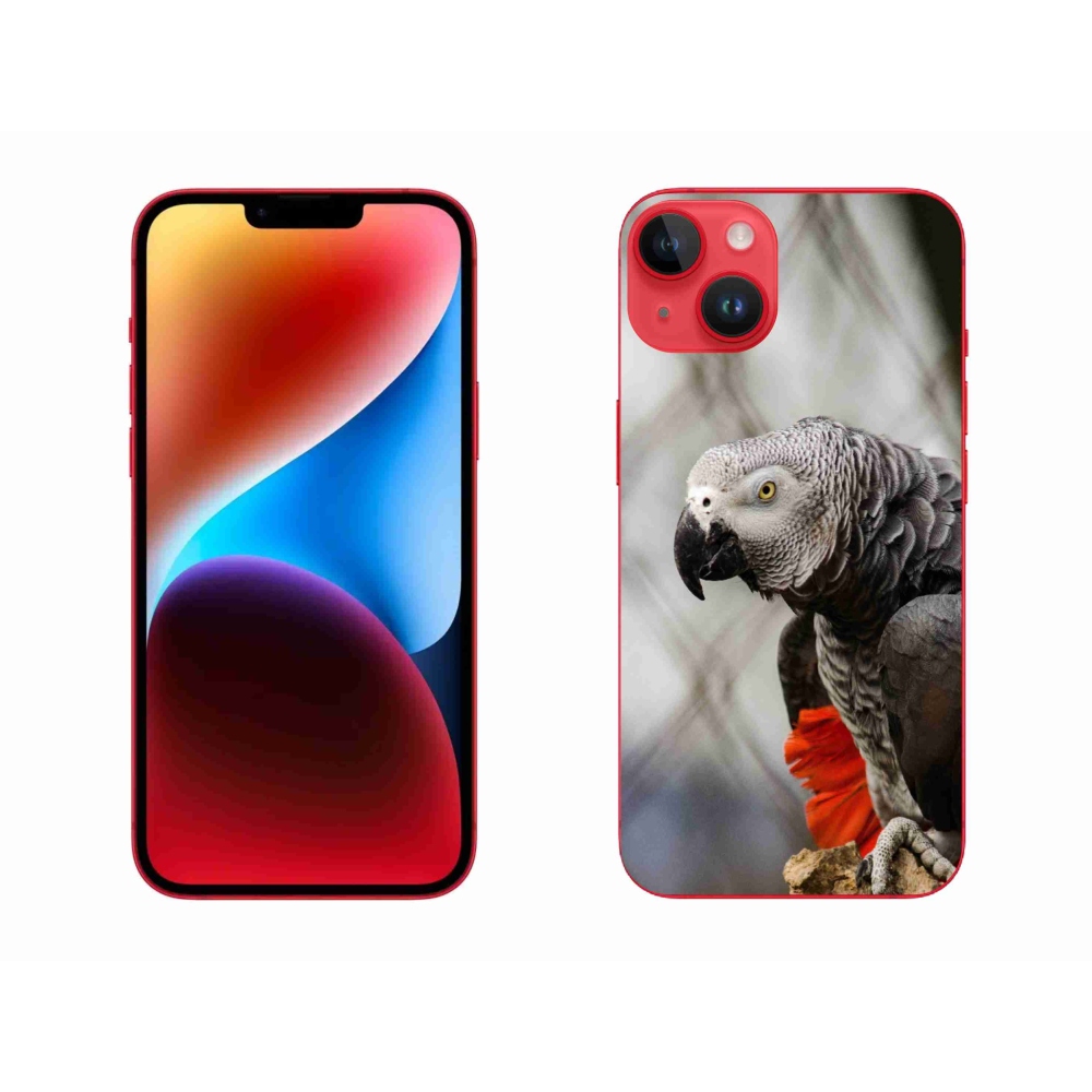 Gelový kryt mmCase na iPhone 14 Plus - papoušek žako 3