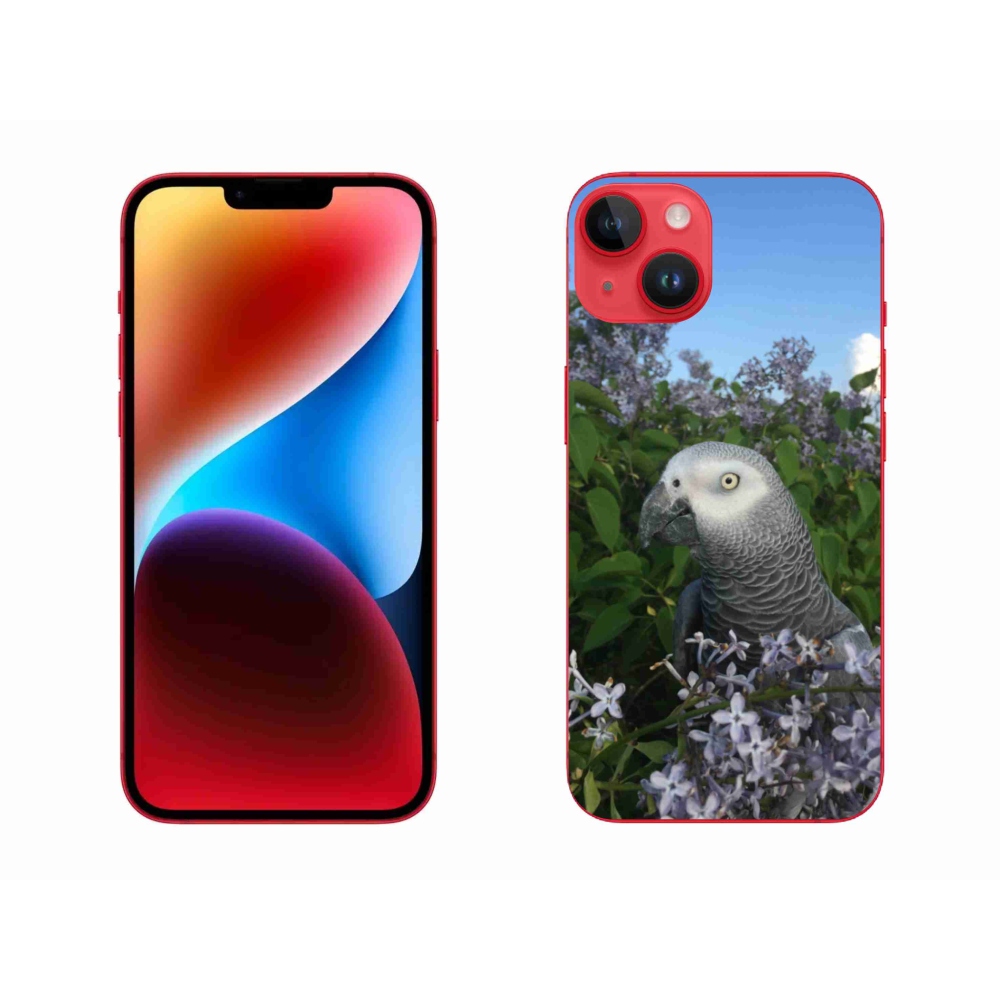 Gelový kryt mmCase na iPhone 14 Plus - papoušek žako