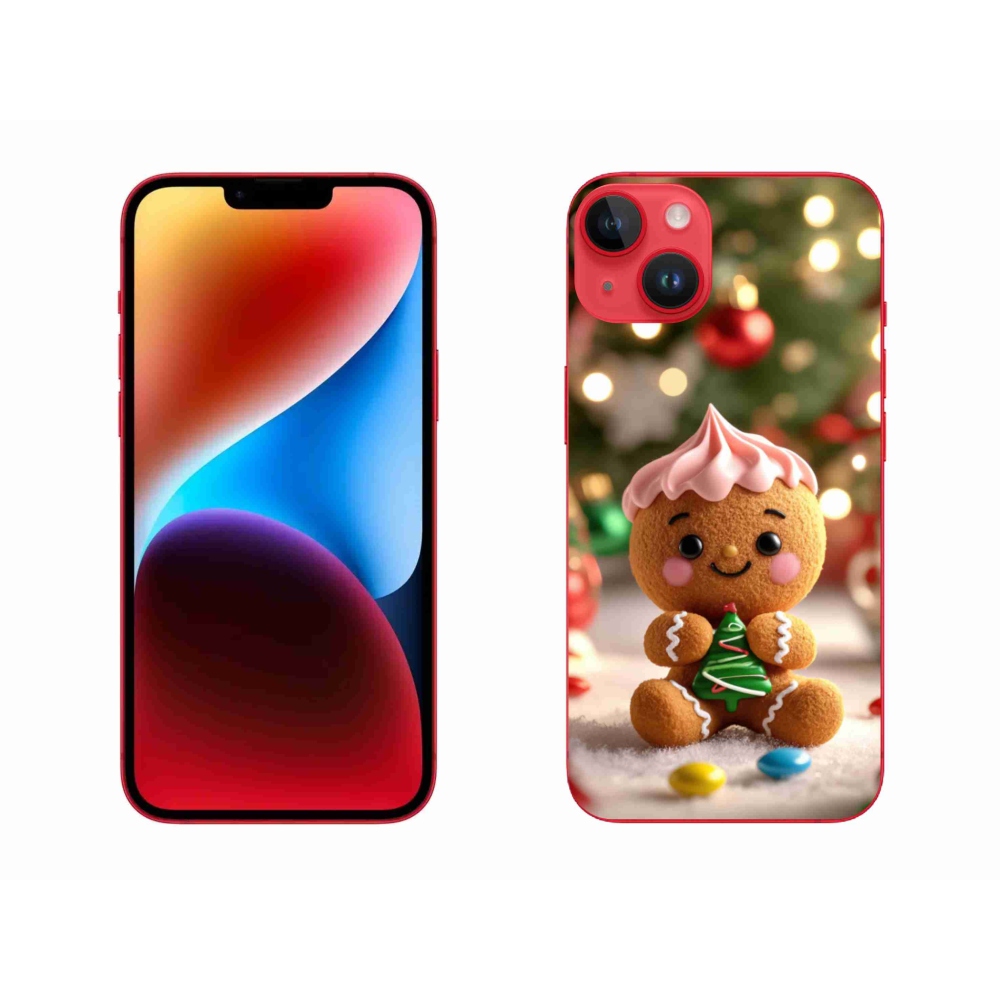 Gelový kryt mmCase na iPhone 14 Plus - perníček