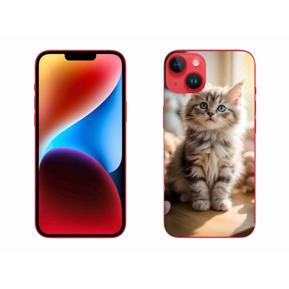 Gelový kryt mmCase na iPhone 14 Plus - roztomilé kotě 10