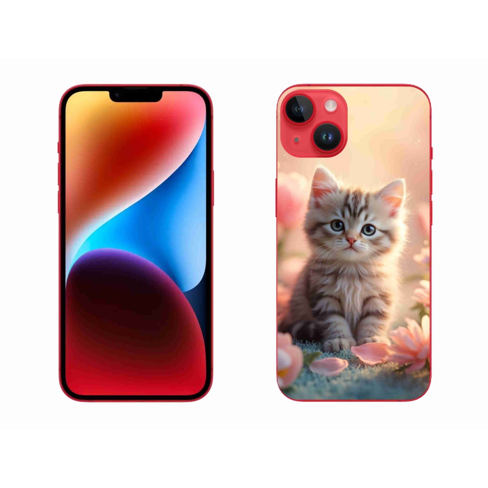 Gelový kryt mmCase na iPhone 14 Plus - roztomilé kotě 8