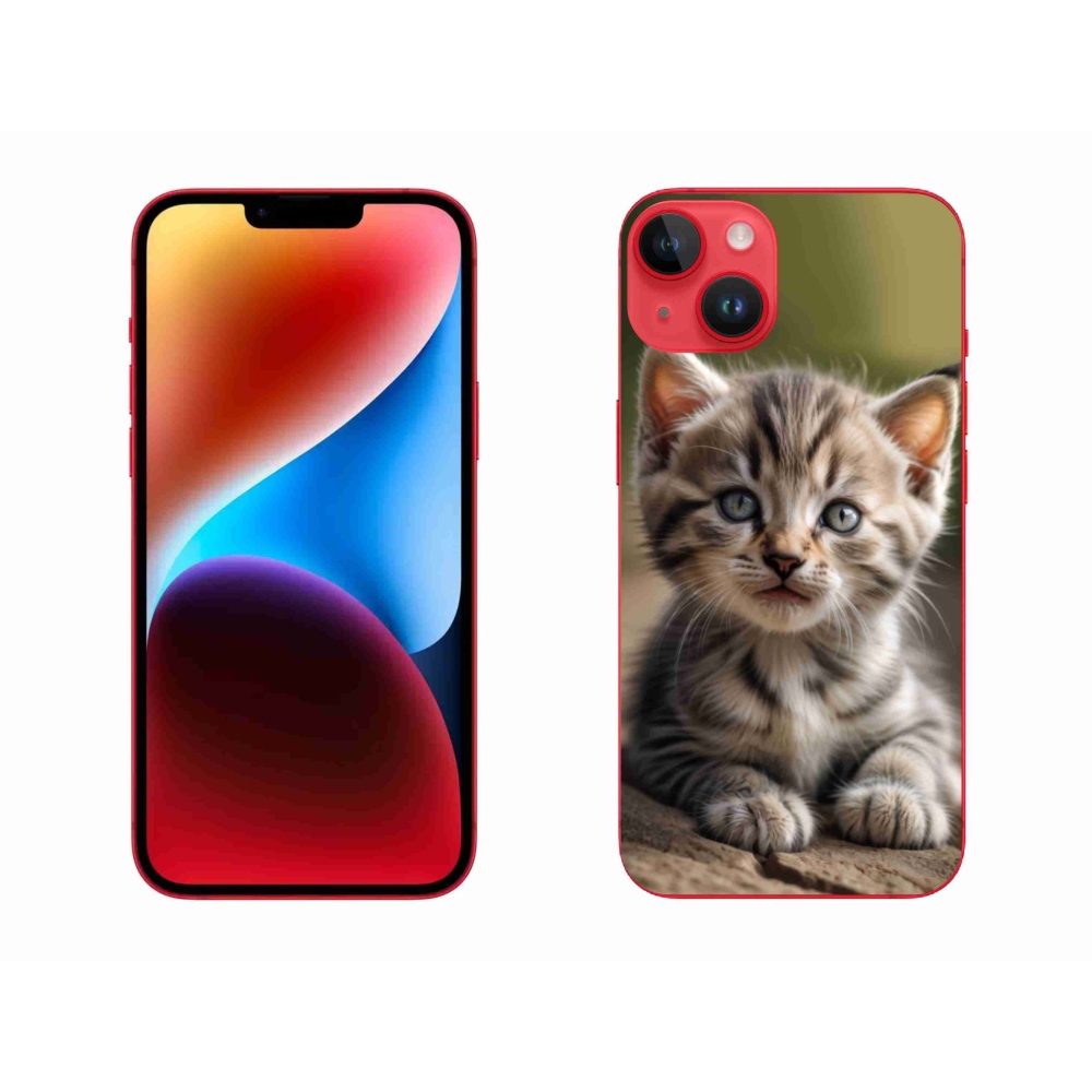 Gelový kryt mmCase na iPhone 14 Plus - roztomilé kotě 9