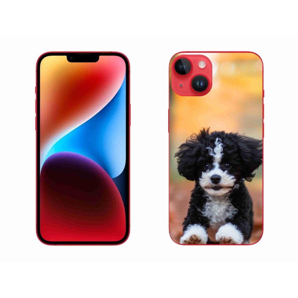 Gelový kryt mmCase na iPhone 14 Plus - roztomilé štěně 2