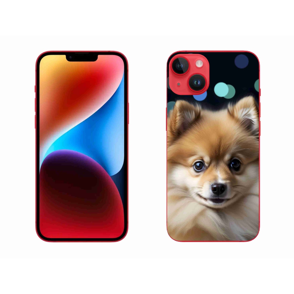 Gelový kryt mmCase na iPhone 14 Plus - roztomilý pomeranian