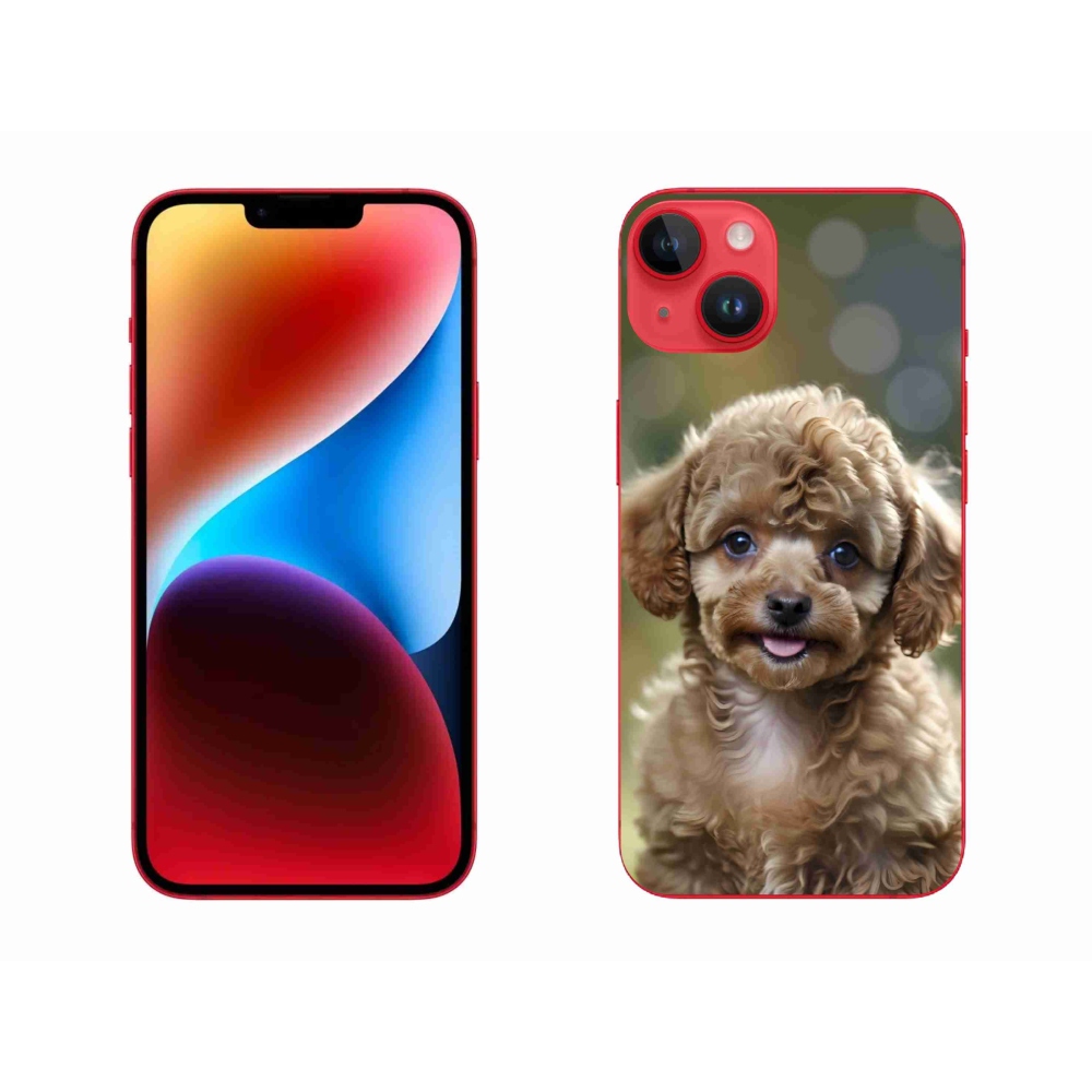 Gelový kryt mmCase na iPhone 14 Plus - roztomilý pudl