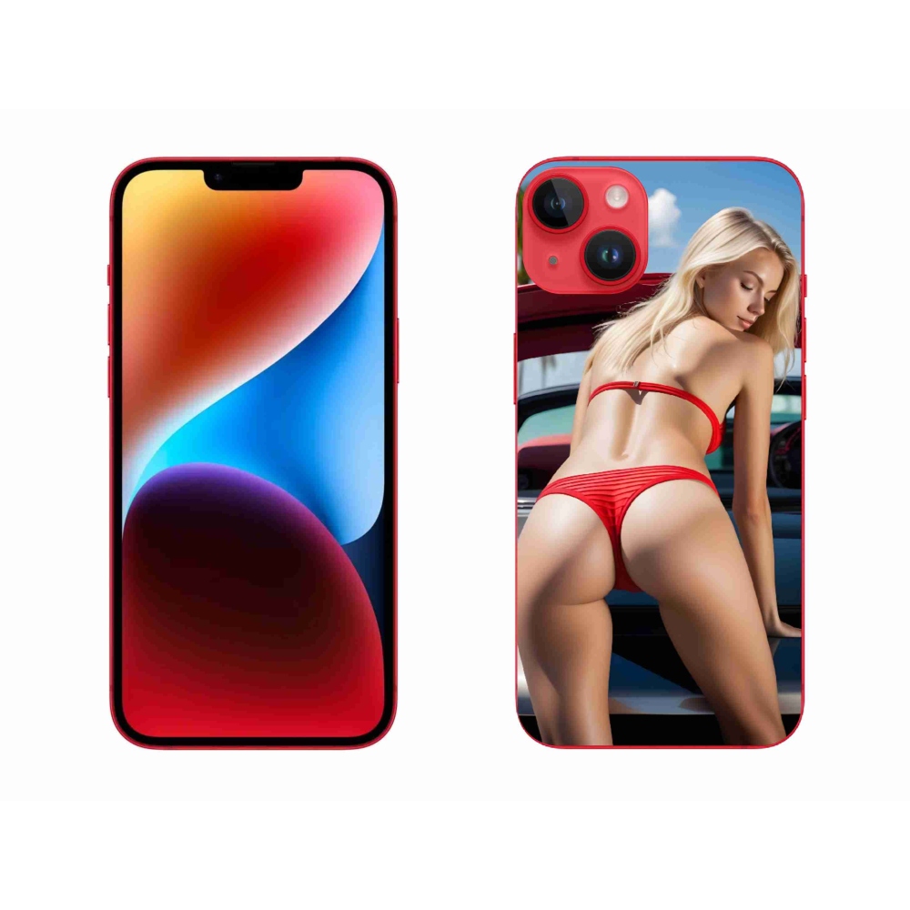 Gelový kryt mmCase na iPhone 14 Plus - sexy žena 2
