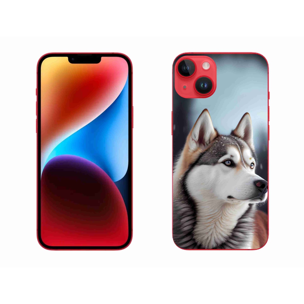 Gelový kryt mmCase na iPhone 14 Plus - sibiřský husky