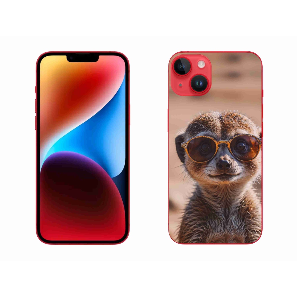 Gelový kryt mmCase na iPhone 14 Plus - stylová surikata