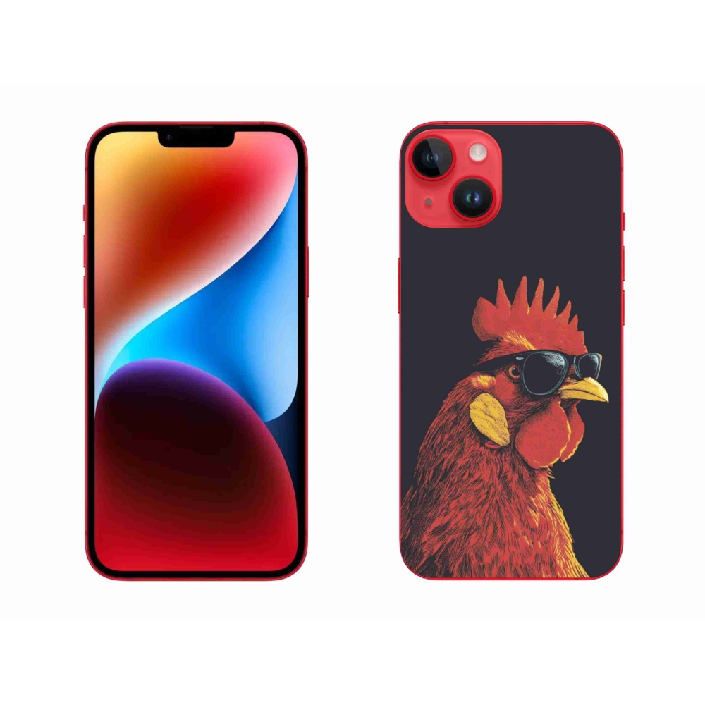 Gelový kryt mmCase na iPhone 14 Plus - stylový kohout
