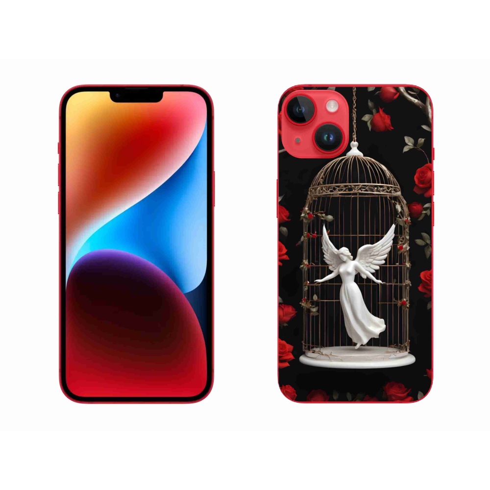 Gelový kryt mmCase na iPhone 14 Plus - uvězněný anděl