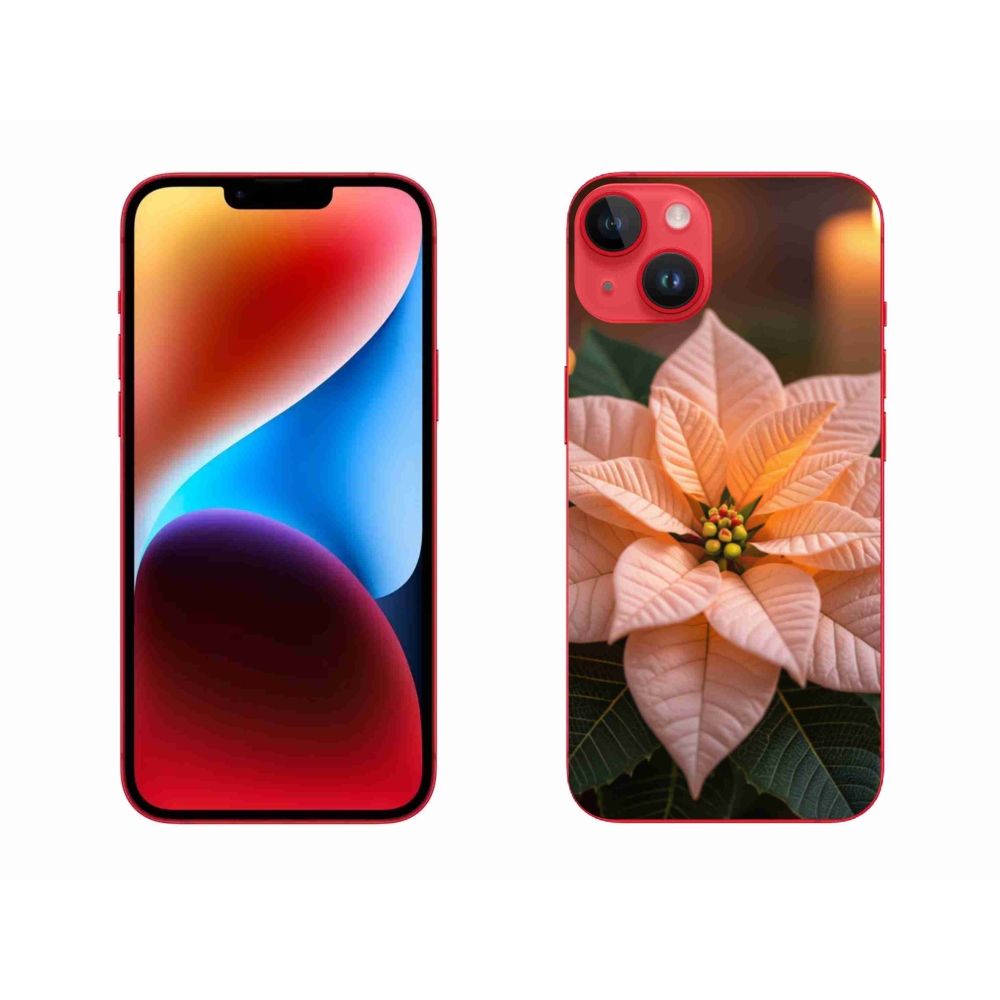 Gelový kryt mmCase na iPhone 14 Plus - vánoční hvězda