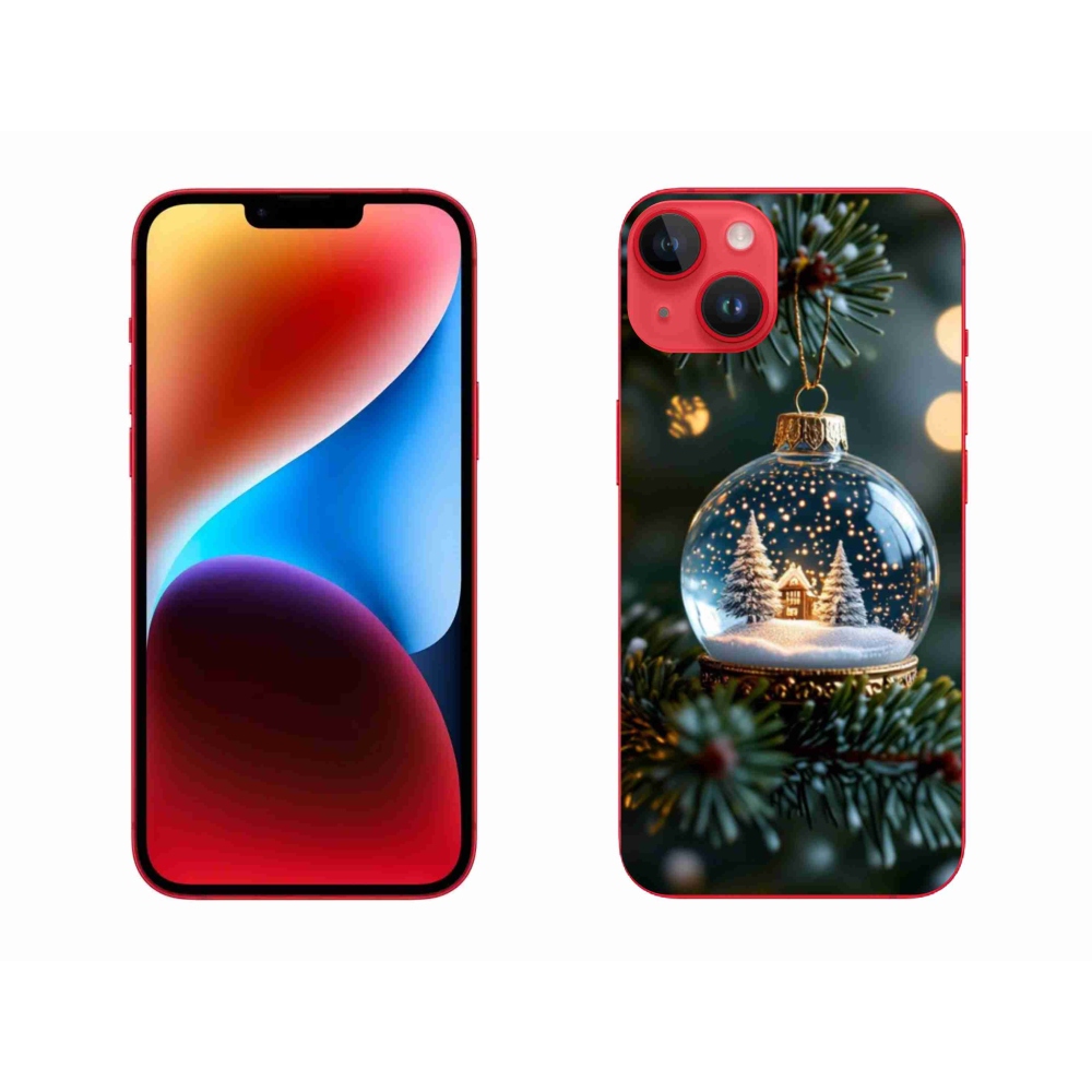 Gelový kryt mmCase na iPhone 14 Plus - vánoční koule 2