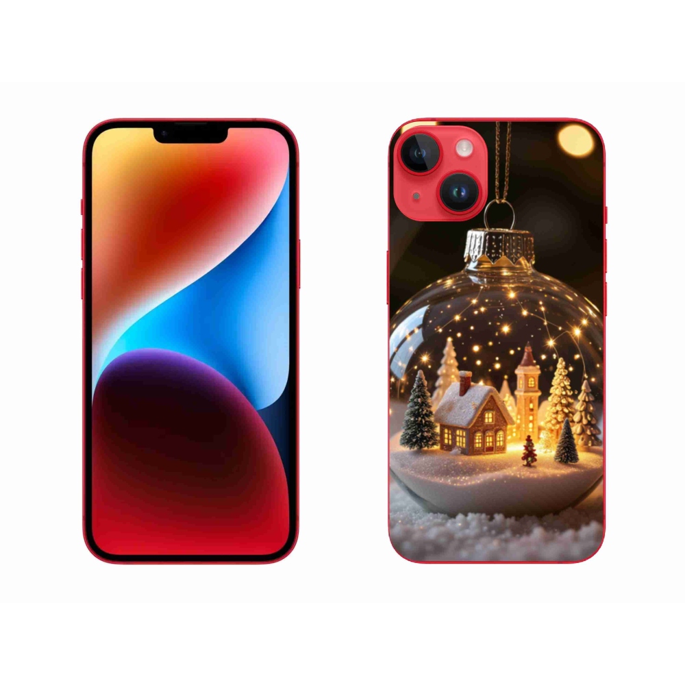 Gelový kryt mmCase na iPhone 14 Plus - vánoční koule 3