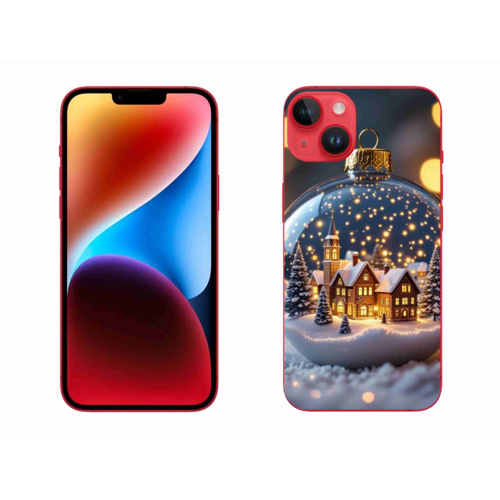 Gelový kryt mmCase na iPhone 14 Plus - vánoční koule 4