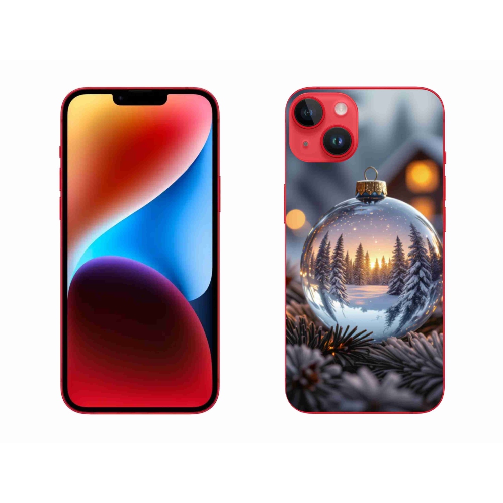 Gelový kryt mmCase na iPhone 14 Plus - vánoční ozdoba