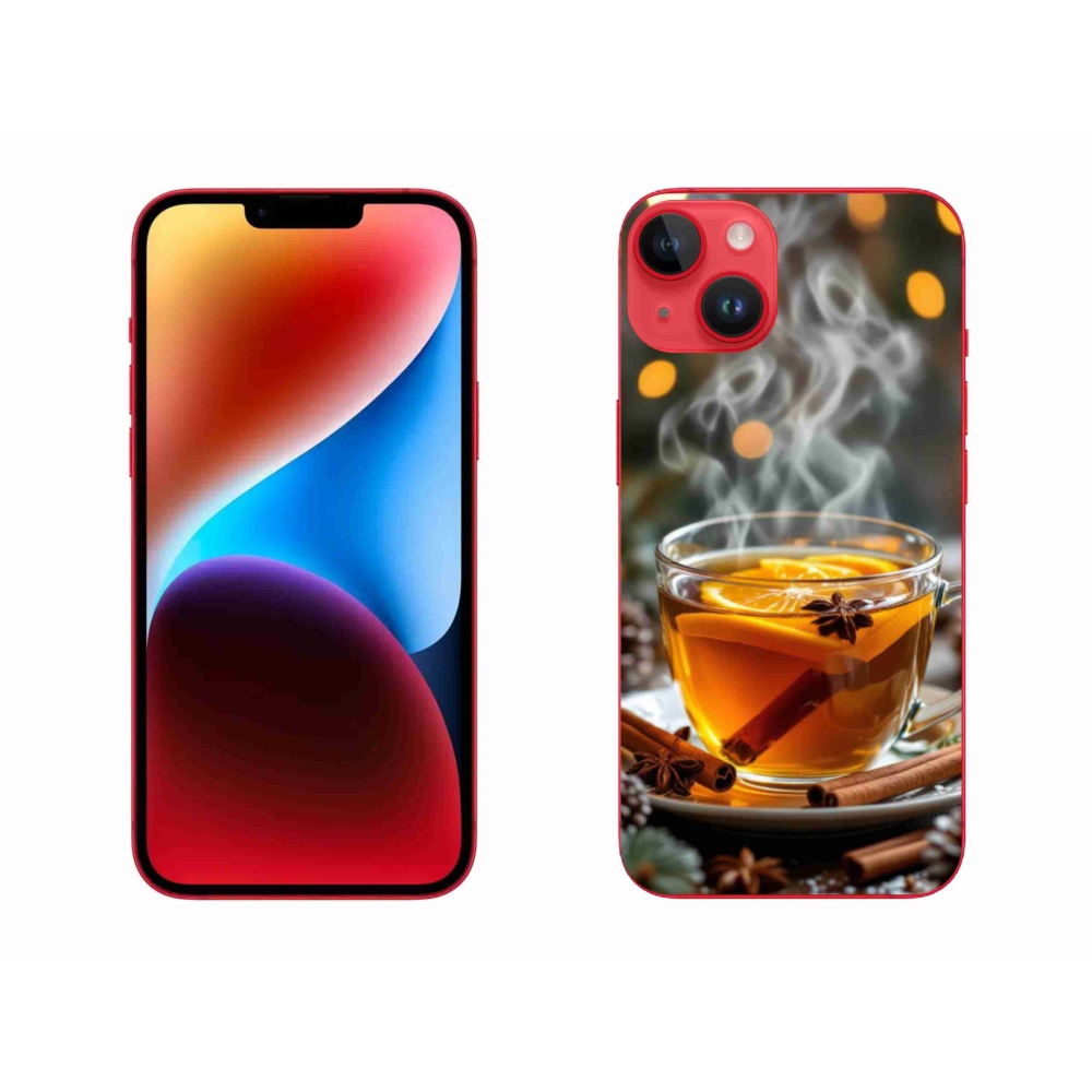 Gelový kryt mmCase na iPhone 14 Plus - vánoční punč