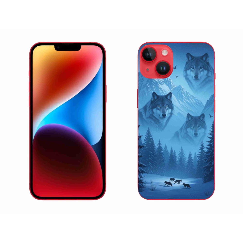 Gelový kryt mmCase na iPhone 14 Plus - vlčí smečka
