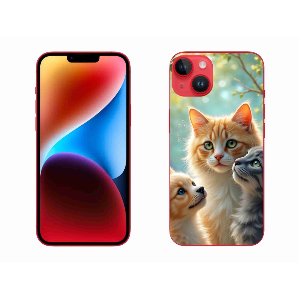 Gelový kryt mmCase na iPhone 14 Plus - zvířecí přátelství 2