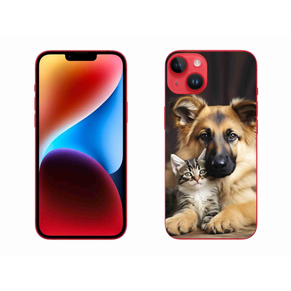 Gelový kryt mmCase na iPhone 14 Plus - zvířecí přátelství