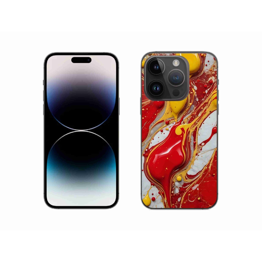 Gelový kryt mmCase na iPhone 14 Pro - abstraktní motiv 42