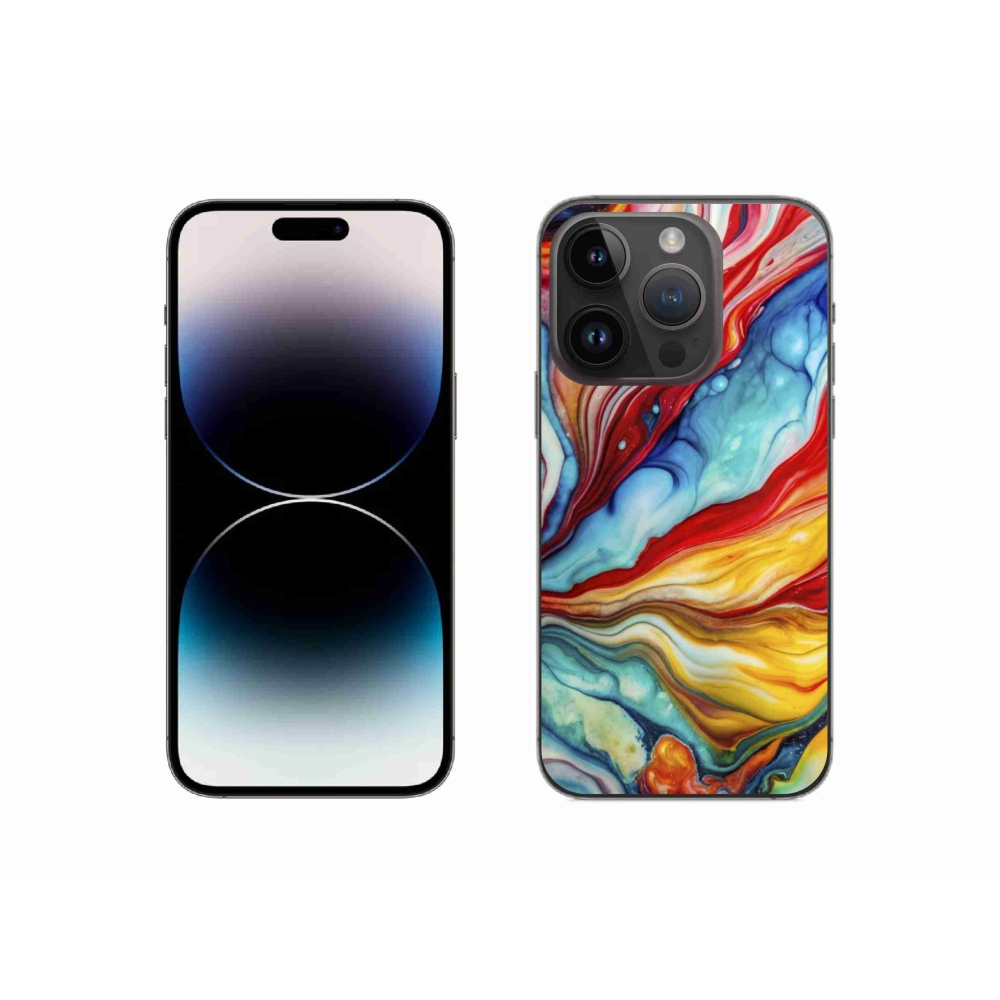 Gelový kryt mmCase na iPhone 14 Pro - abstraktní motiv 58