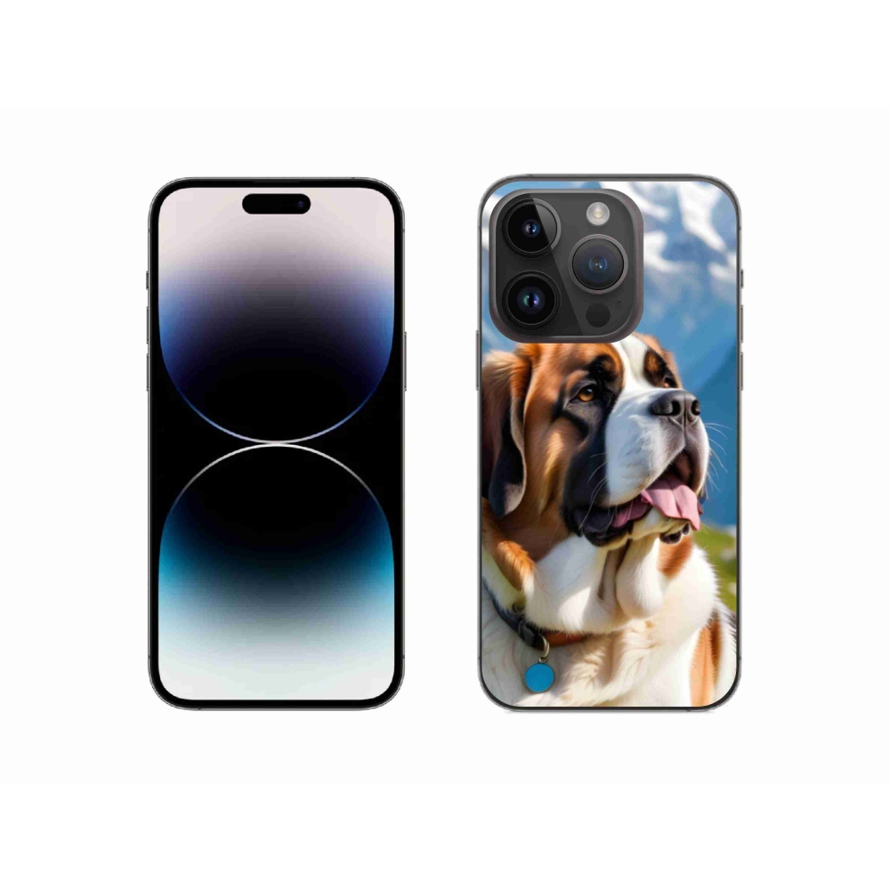 Gelový kryt mmCase na iPhone 14 Pro - bernardýn