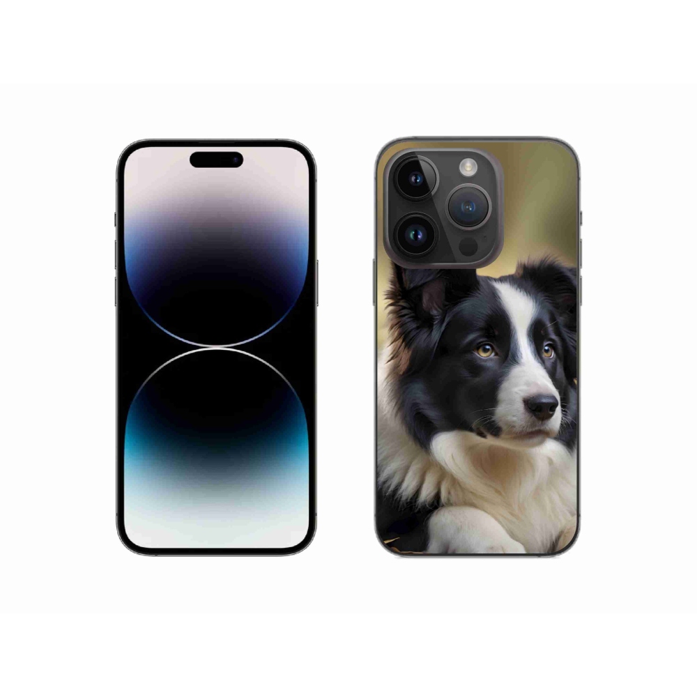 Gelový kryt mmCase na iPhone 14 Pro - border kolie 2