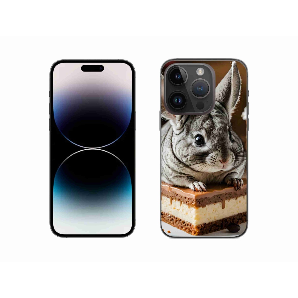 Gelový kryt mmCase na iPhone 14 Pro - činčila