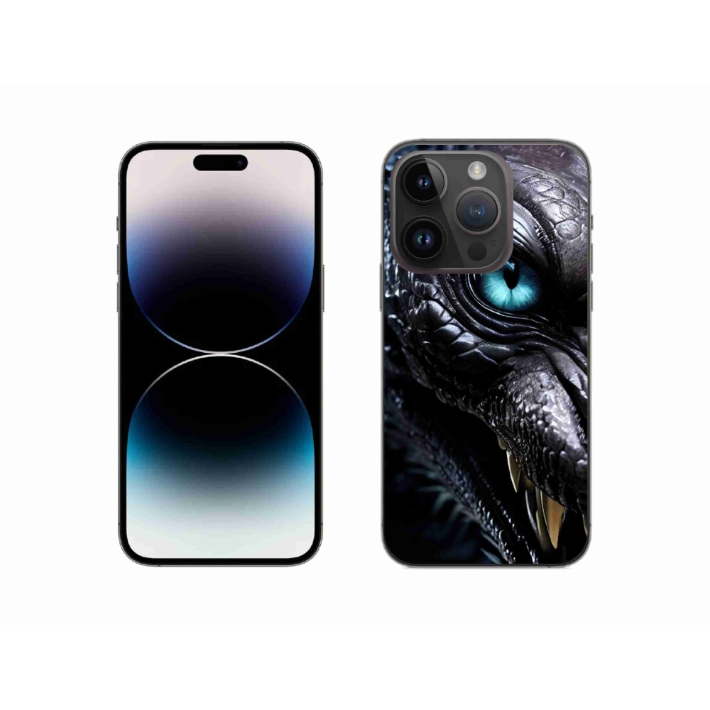 Gelový kryt mmCase na iPhone 14 Pro - dračí pohled