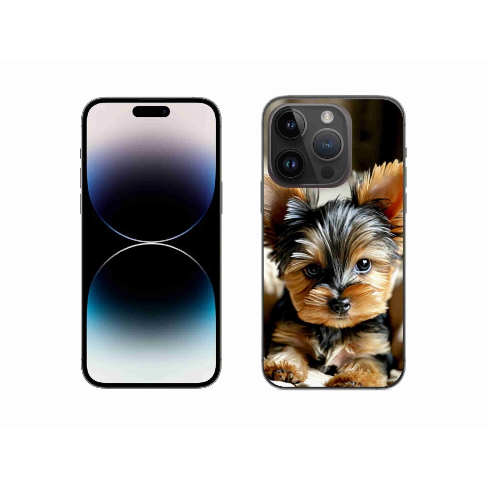 Gelový kryt mmCase na iPhone 14 Pro - jorkšír 11