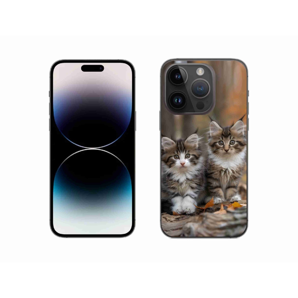 Gelový kryt mmCase na iPhone 14 Pro - kočičí duo 3