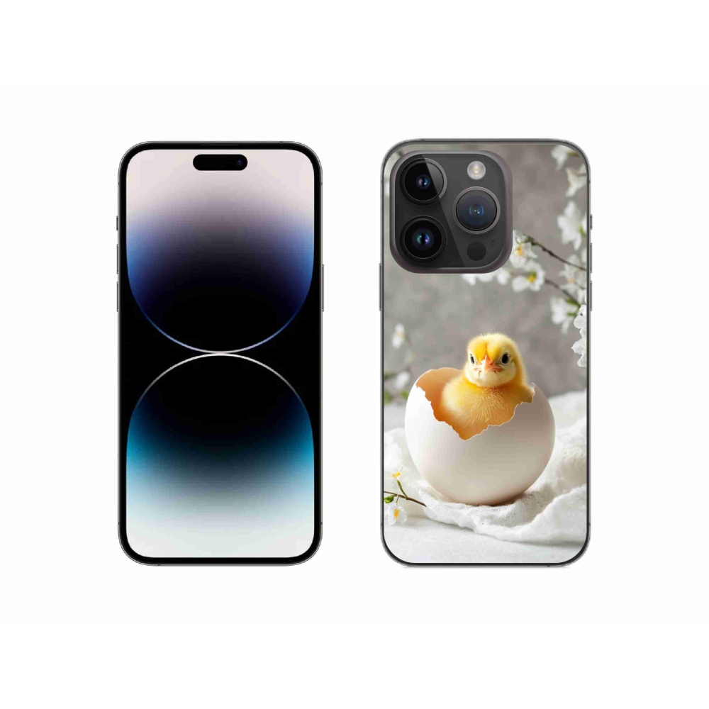 Gelový kryt mmCase na iPhone 14 Pro - kuřátko