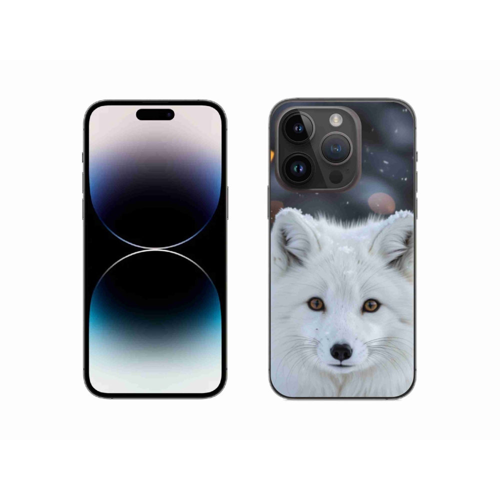 Gelový kryt mmCase na iPhone 14 Pro - liška polární