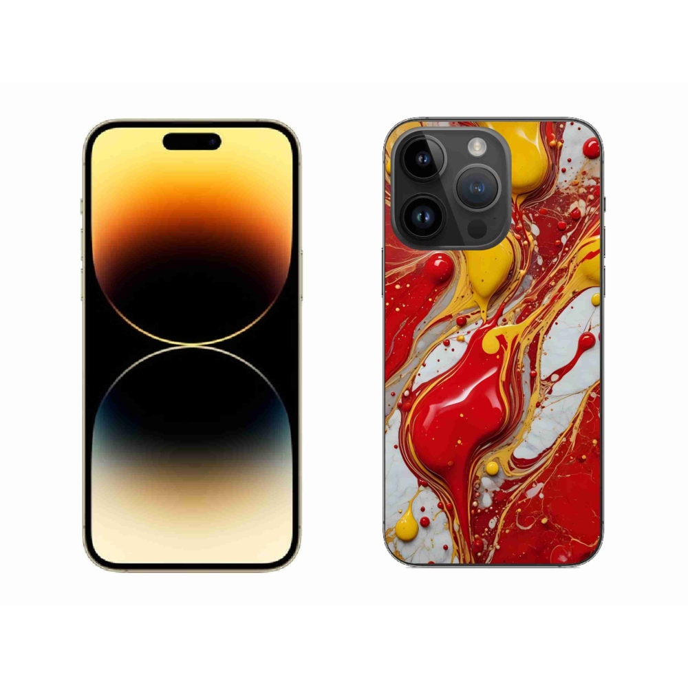 Gelový kryt mmCase na iPhone 14 Pro Max - abstraktní motiv 42