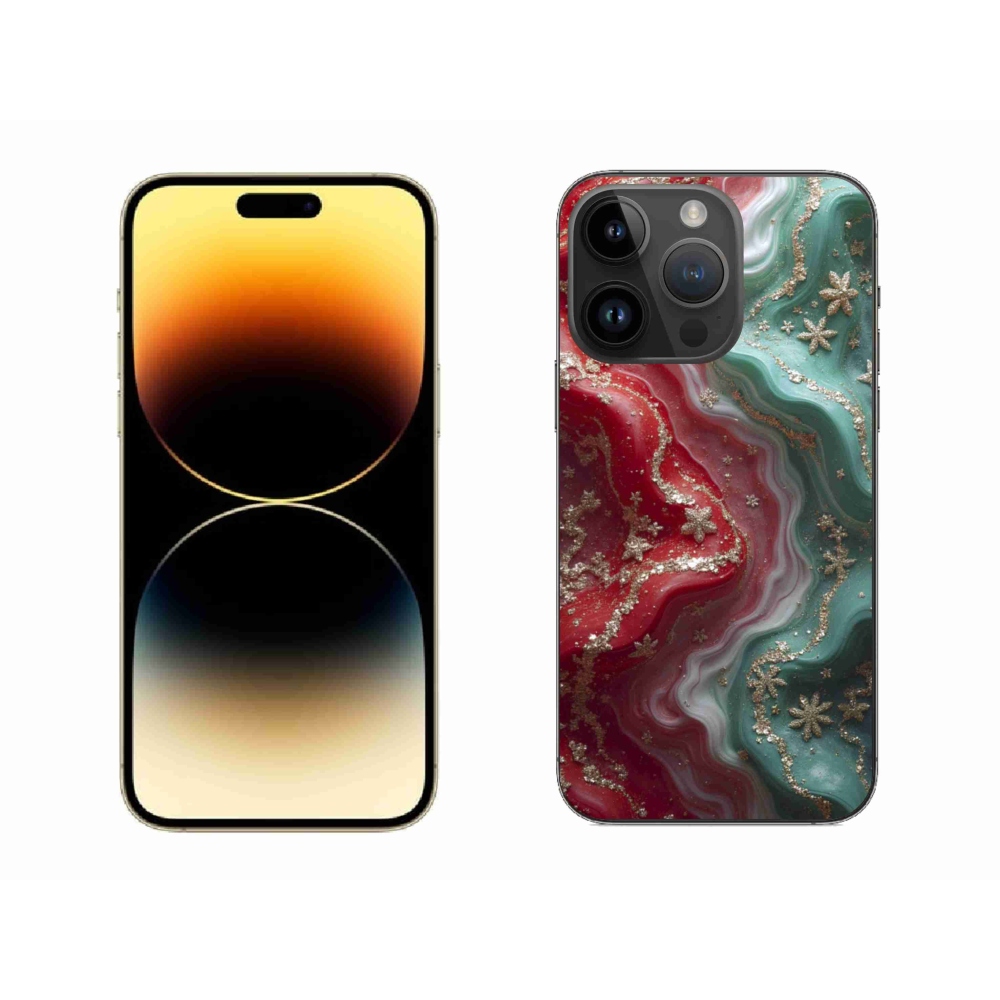 Gelový kryt mmCase na iPhone 14 Pro Max - abstraktní motiv 54