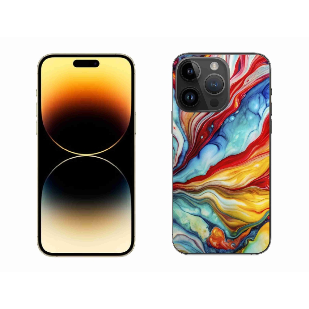 Gelový kryt mmCase na iPhone 14 Pro Max - abstraktní motiv 58