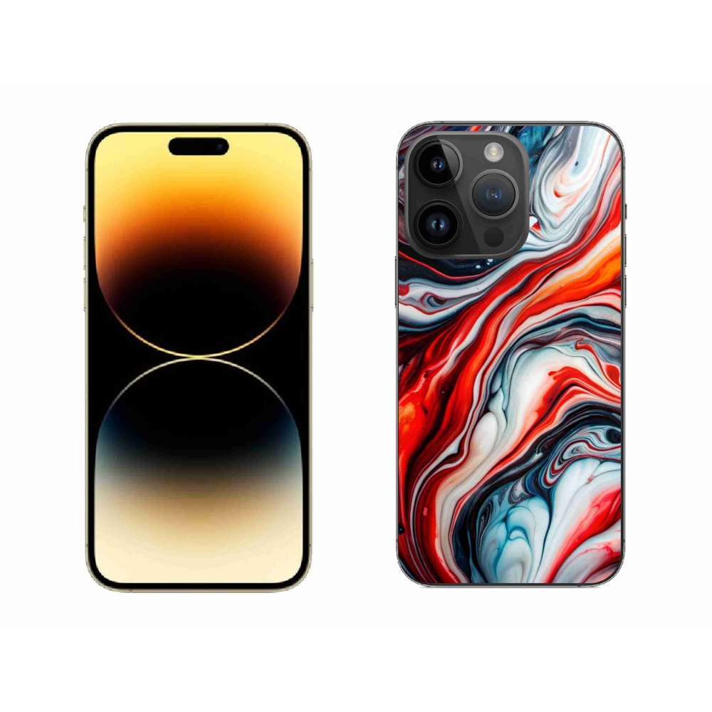Gelový kryt mmCase na iPhone 14 Pro Max - abstraktní motiv 63