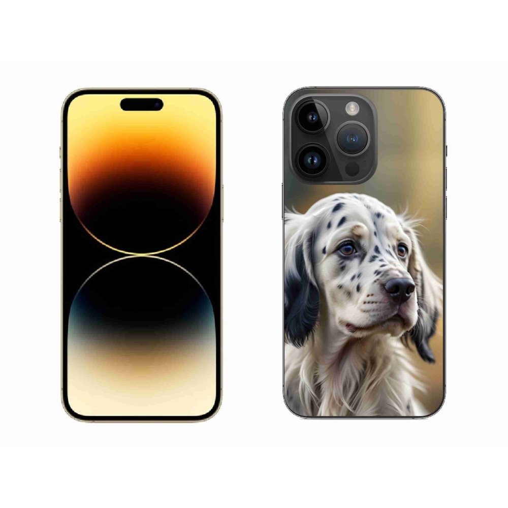 Gelový kryt mmCase na iPhone 14 Pro Max - anglický setr