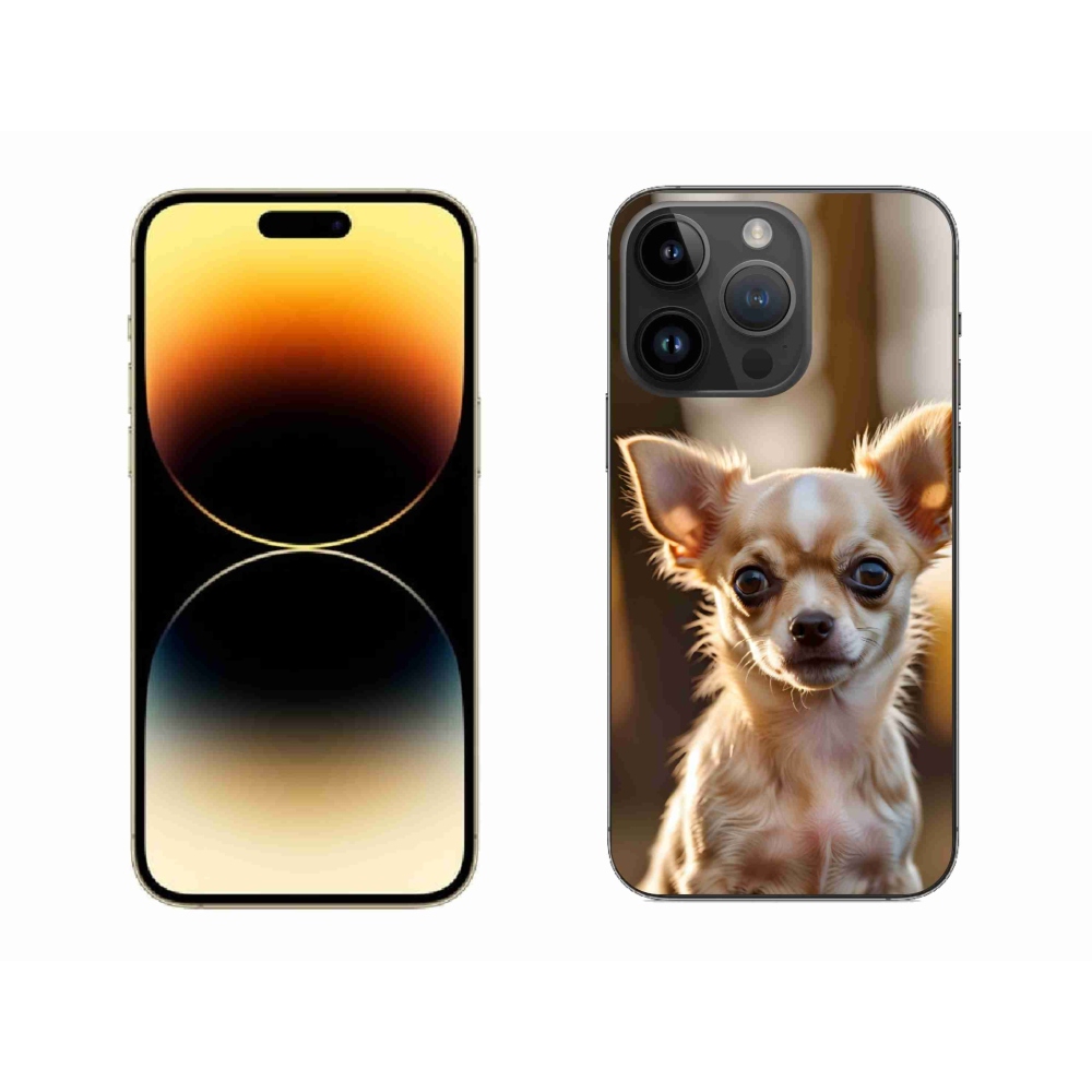 Gelový kryt mmCase na iPhone 14 Pro Max - čivava 6