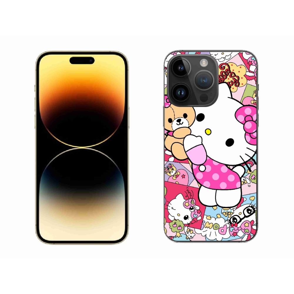 Gelový kryt mmCase na iPhone 14 Pro Max - cute kitty
