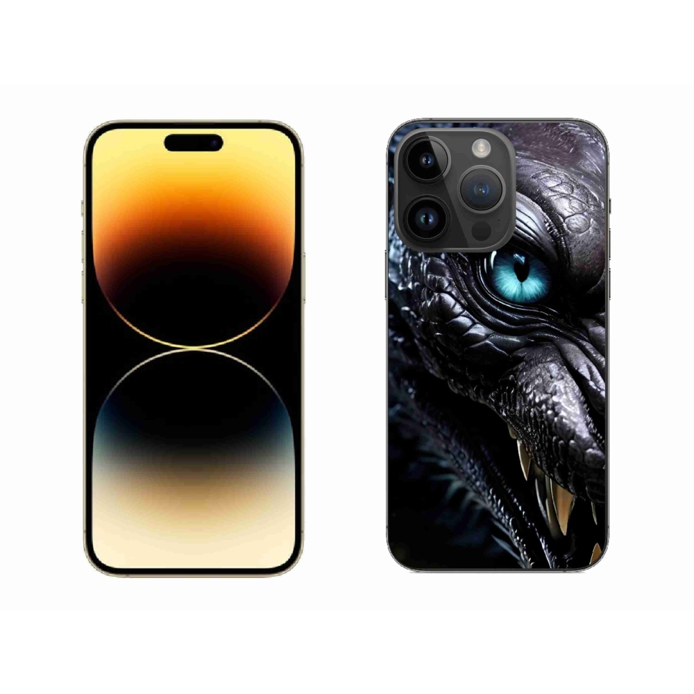 Gelový kryt mmCase na iPhone 14 Pro Max - dračí pohled