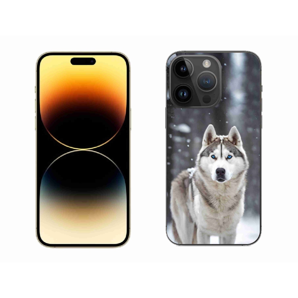 Gelový kryt mmCase na iPhone 14 Pro Max - husky 2