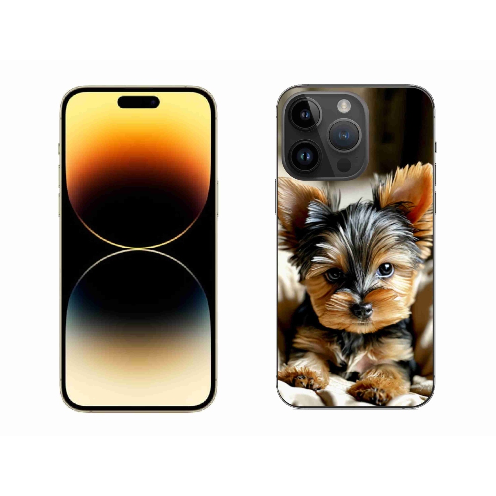 Gelový kryt mmCase na iPhone 14 Pro Max - jorkšír 11