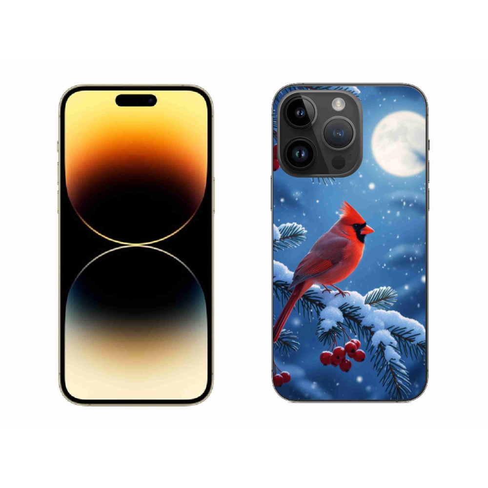 Gelový kryt mmCase na iPhone 14 Pro Max - kardinál červený