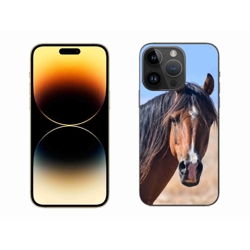 Gelový kryt mmCase na iPhone 14 Pro Max - klidný kůň